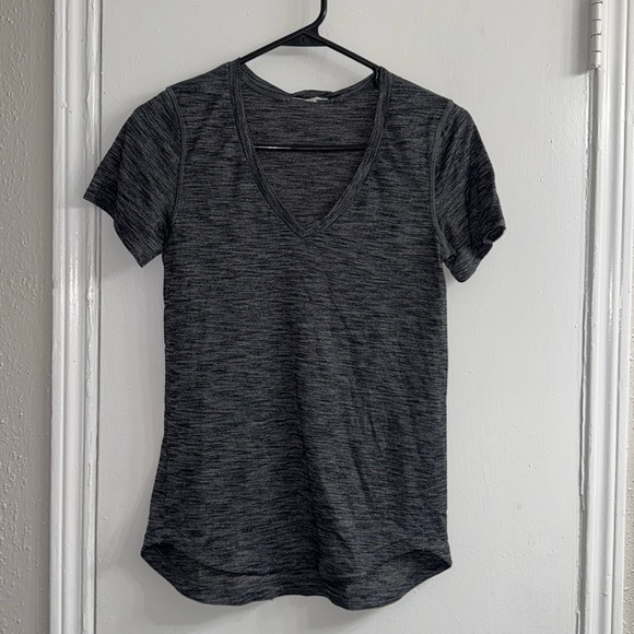 Lululemon What The Sport Tee ~ Heathered Black ~ size 6 - Picture 7 of 11